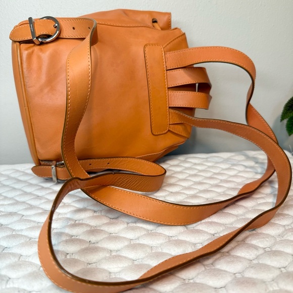 SALVATORE FERRAGAMO Backpack Gancini Leather Orange - Picture 10 of 14